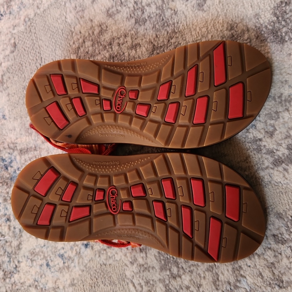 Chaco ZX1 Ecotread Helix Peach & Orange Sport Sandals Size 13 - Picture 4 of 5